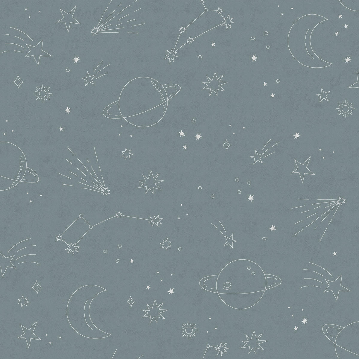 TAPETE Cosmos - Blau, Papier/Kunststoff (53/1000cm) - Superfresco Easy