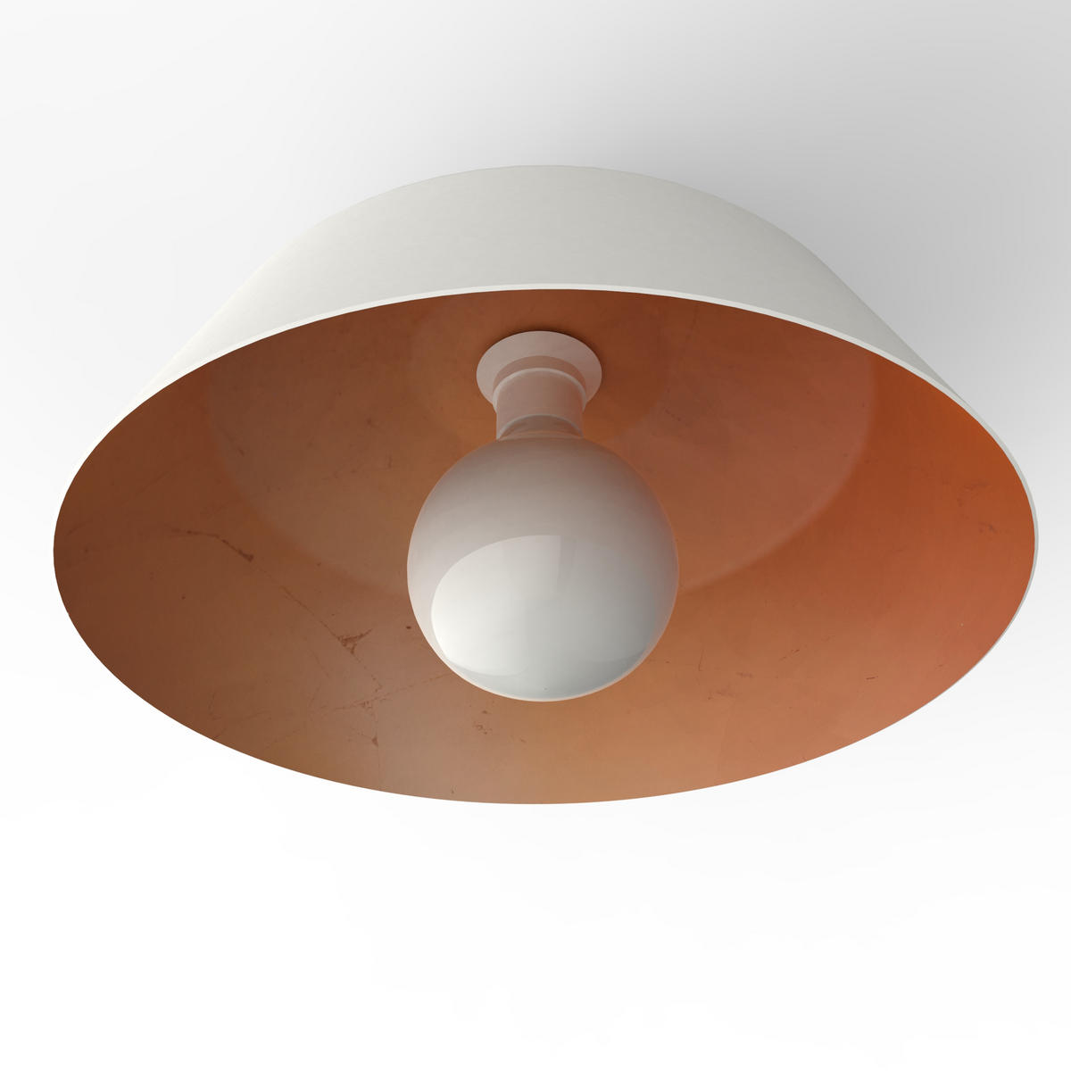 DECKENLEUCHTE - Kupferfarben, Metall (35/35/20cm) - Lumicom