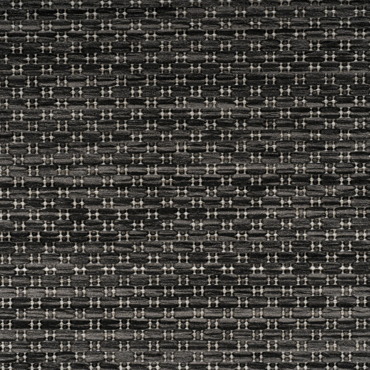 TEPPICH Outdoor Flachgewebe Uni-Design Polypropylen Balkon Schwarz Rund 120x120 - Schwarz, Textil (120/120cm) - KADIMA DESIGN