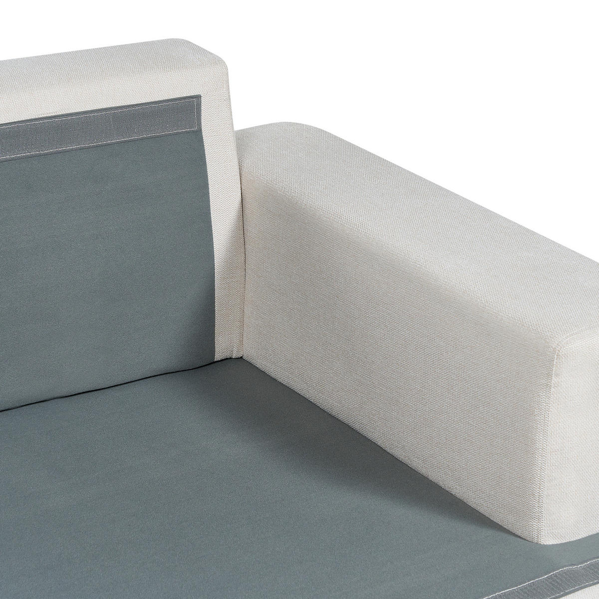 3-SITZER-SOFA hellbeige Alla - Beige, Textil (208/86/112cm) - Beliani
