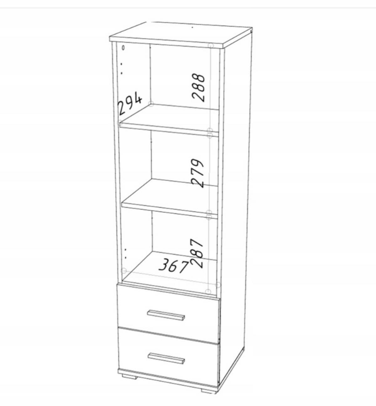 BÜCHERREGAL CR3-ST1 Weiß 40/34/130 cm - Weiß, Holzwerkstoff (40/130/34cm)