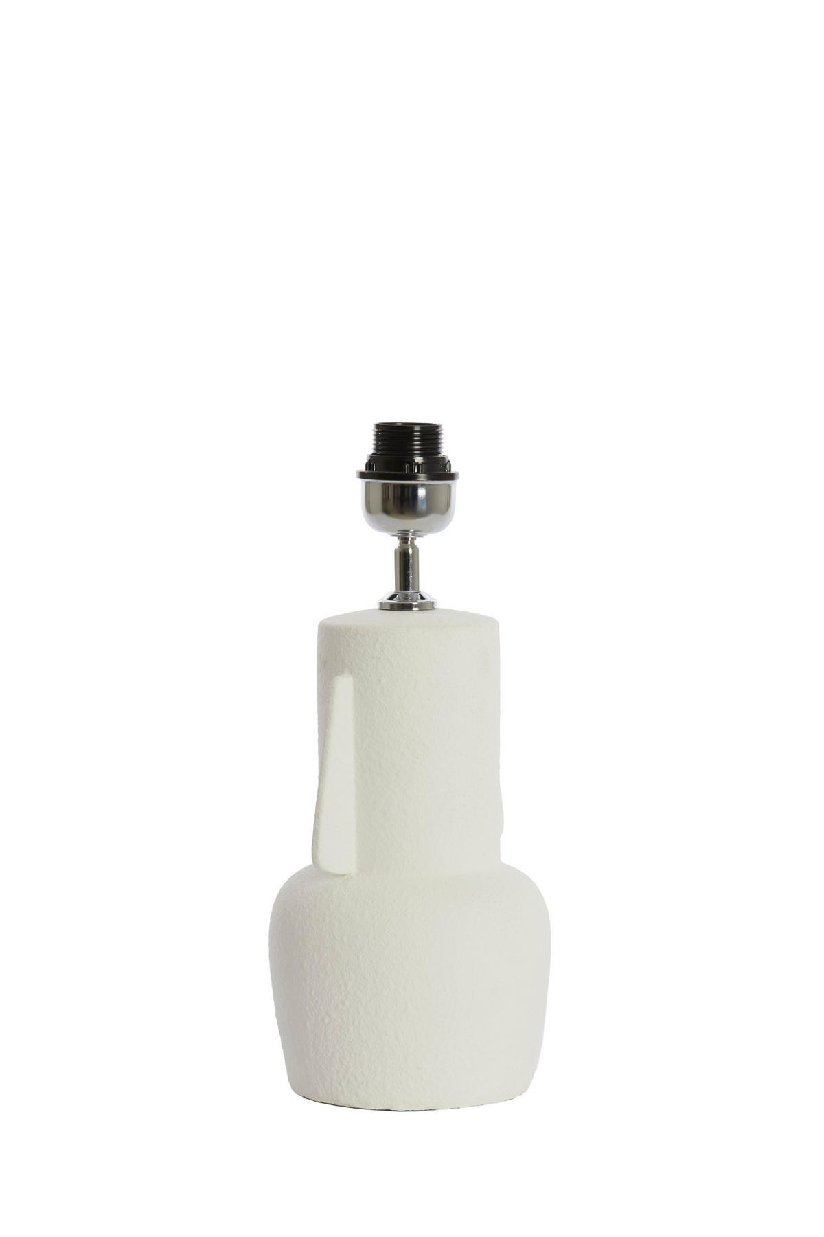 LAMPENFUSS Mataram Weiß Ø16/37,5 cm - Braun, Keramik (16/16/37.5cm) - Light & Living