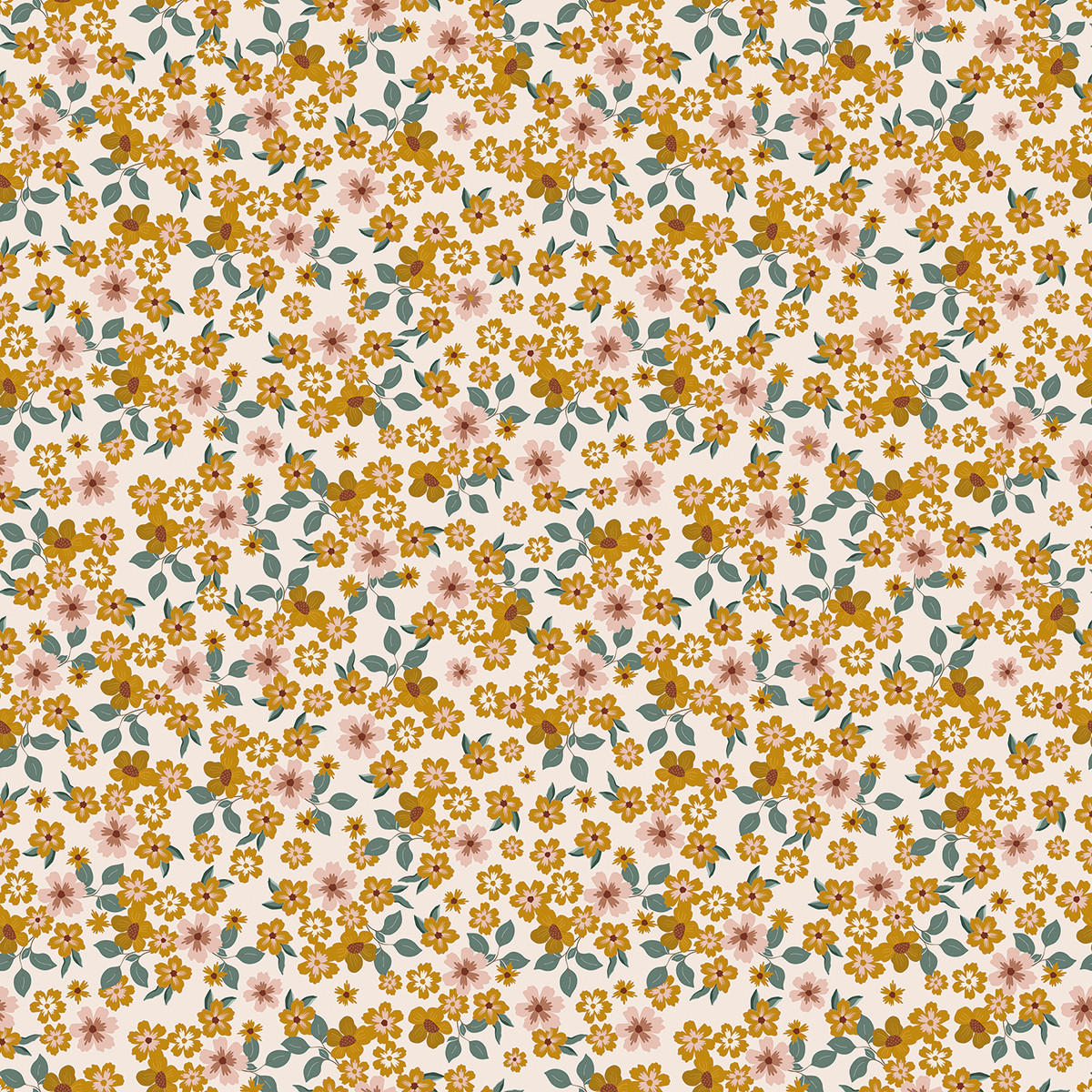 VLIESTAPETE Capucine, Blumen 50 cm x 10 m, Mehrfarbig - Multicolor, Papier (50/1000cm) - Lilipinso