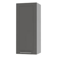 KÜCHENHÄNGESCHRANK Kvantum W4/40 Graphit Matt / Grau Matt 40 / 32,5 / 96cm - Graphitfarben/Grau, Holz/Holzwerkstoff (40/96/32.5cm) - Feldmann-Wohnen