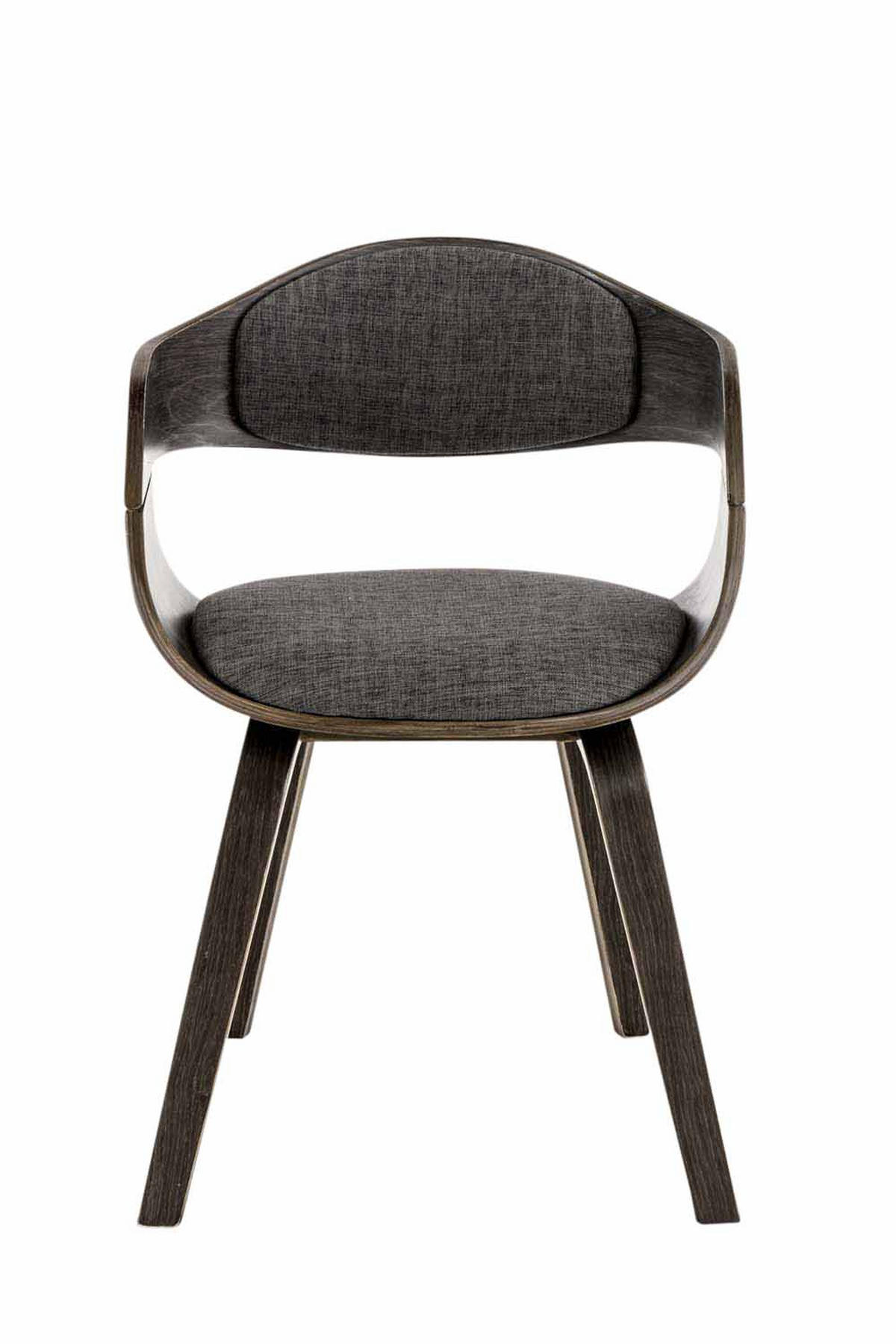 ARMLEHNENSTUHL Stoff Grau/Hellgrau - Hellgrau/Grau, Holz/Textil (49/73/46cm) - CLP