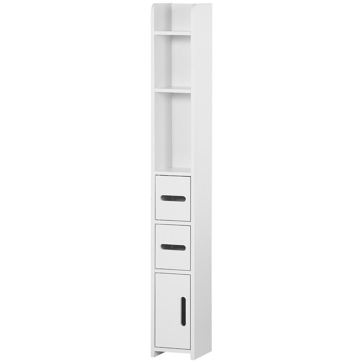 HOCHSCHRANK DE-12375 15/17/120 cm Weiß - Weiß, Holzwerkstoff (17/120/15cm) - ComfortXL