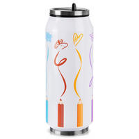 THERMOBECHER Dose Abstrakt 500 ml Mehrfarbig - Multicolor, Metall (0.5L) - Orion 