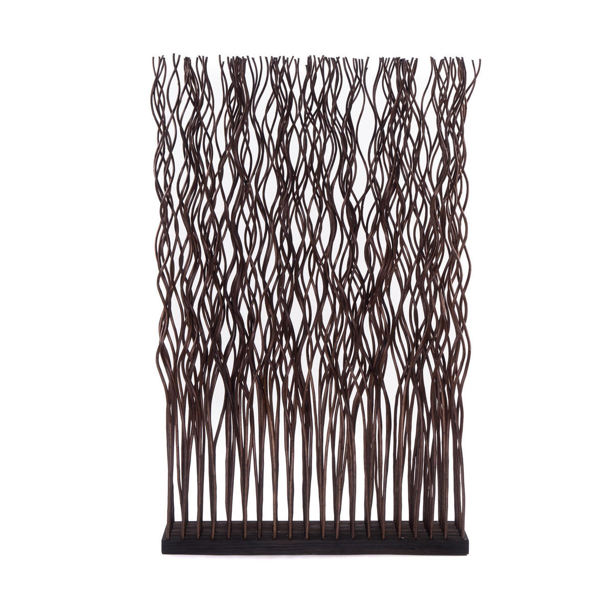 RAUMTEILER Kinki Weidenholz gewellt braun - Braun, Naturmaterialien (70/110/17cm) - CREEDWOOD