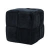 POUF Wiki schwarz 43/43/43 cm Textil - Schwarz, Textil (43/43/43cm) - Mondex