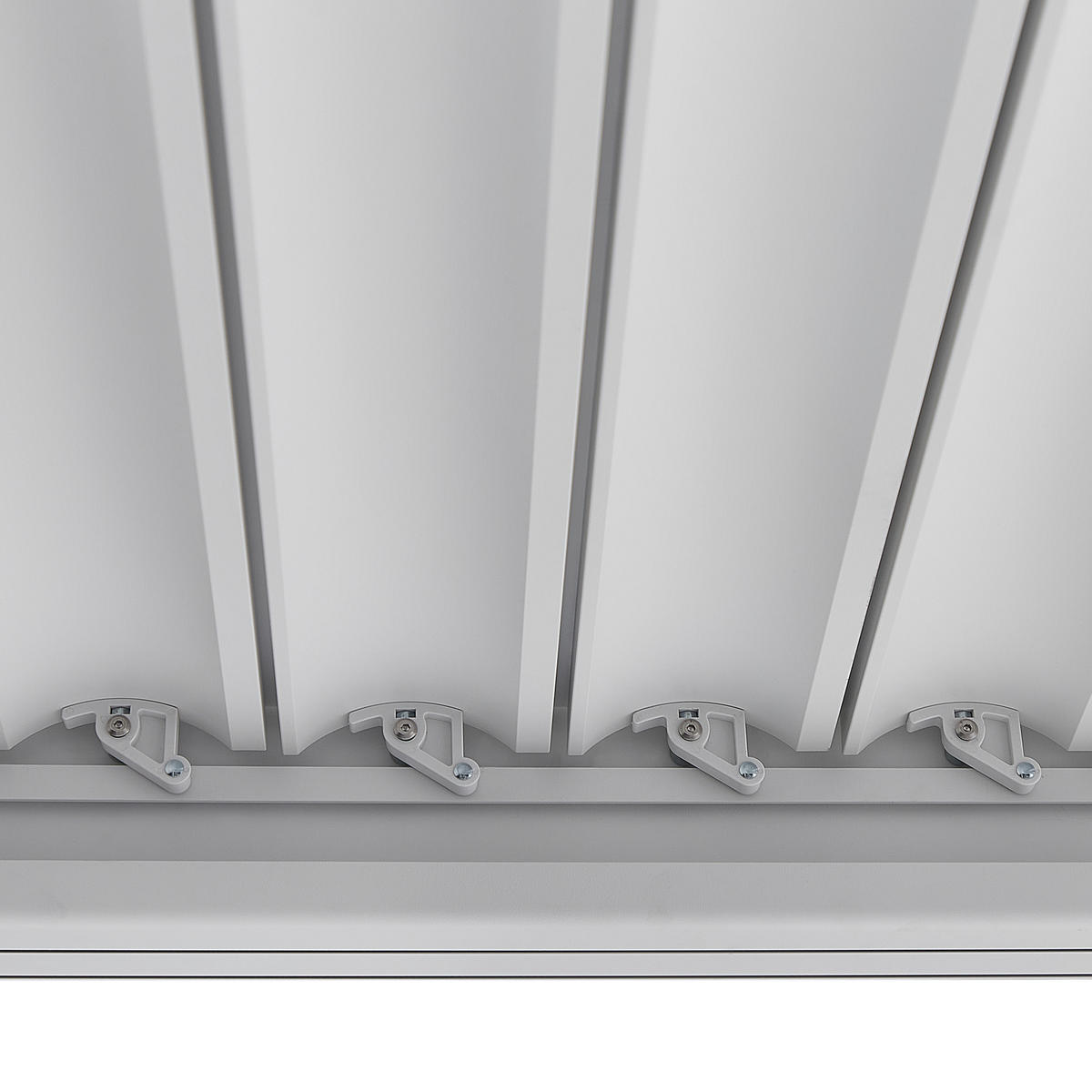 GARTEN-PERGOLA Weiß Forno II - Weiß, Metall (310/250/310cm) - Beliani