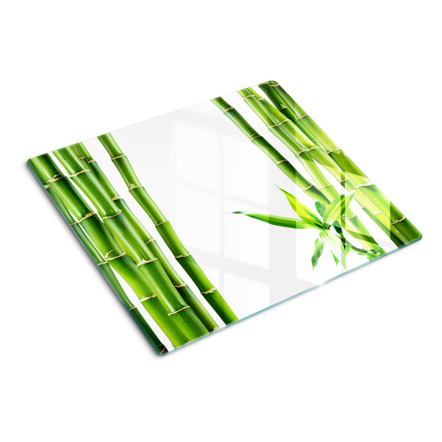 GLASPLATTE 60x52 cm Bambus - Grün, Glas (60/0.4/52cm) - TULUP