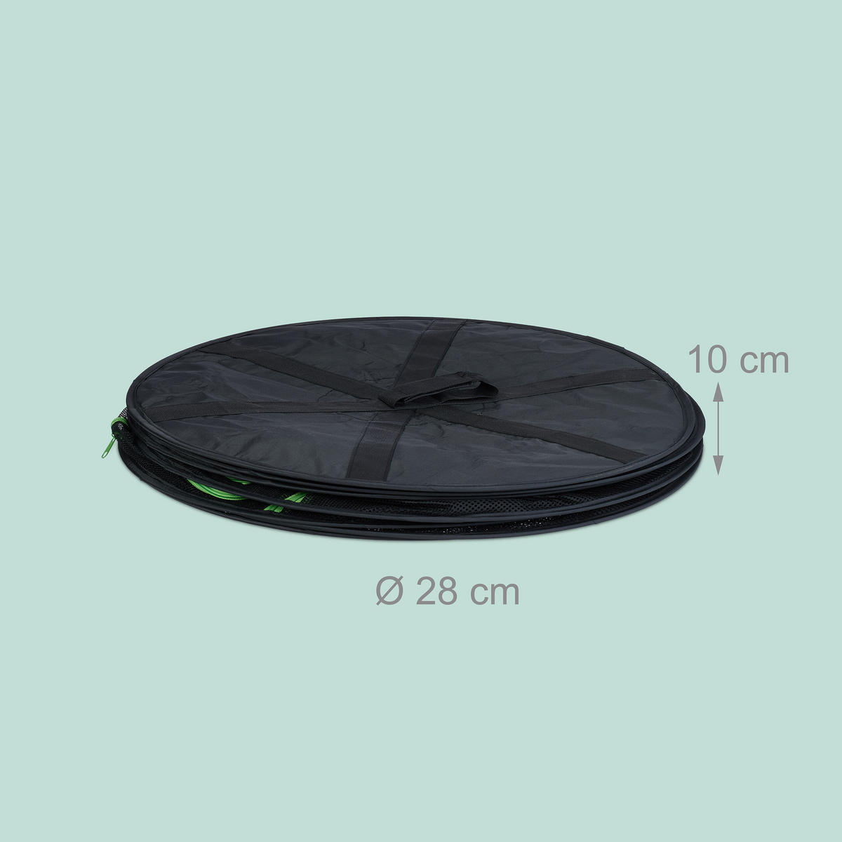 TROCKENNETZ - Schwarz, Textil/Metall (60/160/60cm) - Relaxdays