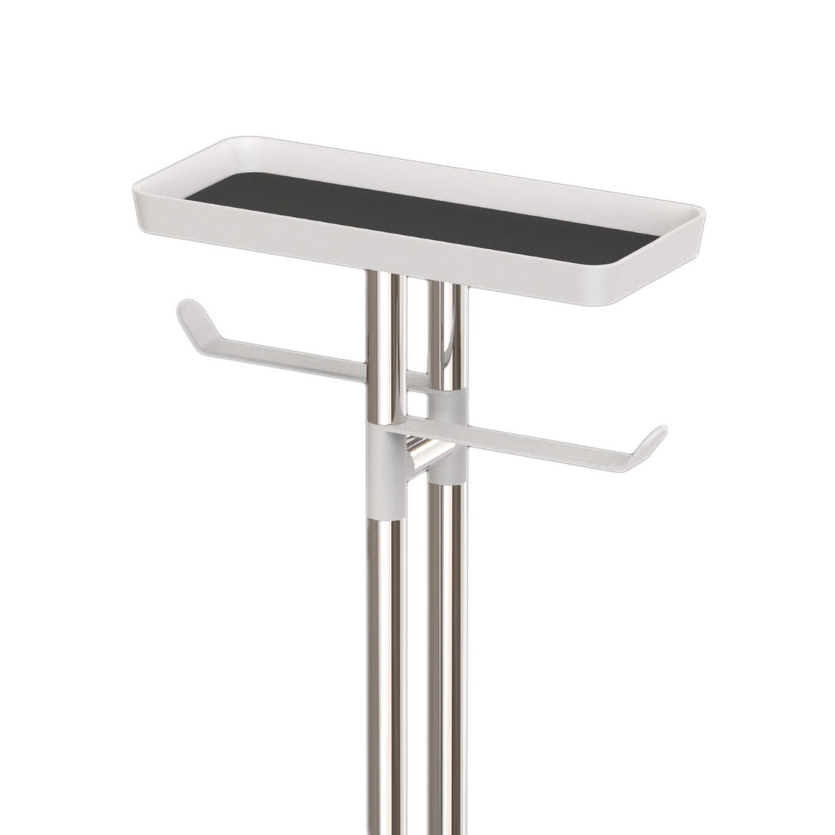 WC-GARNITUR - Weiß, Kunststoff/Metall (30/77/15cm) - Relaxdays