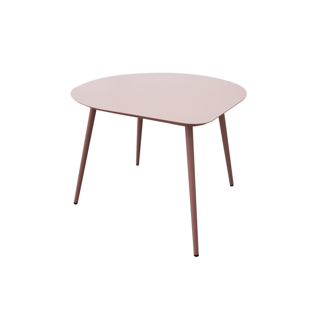 COUCHTISCH 2-tlg., Puderrosa und Lila - Pink, Metall (58/50/34cm) - Oviala