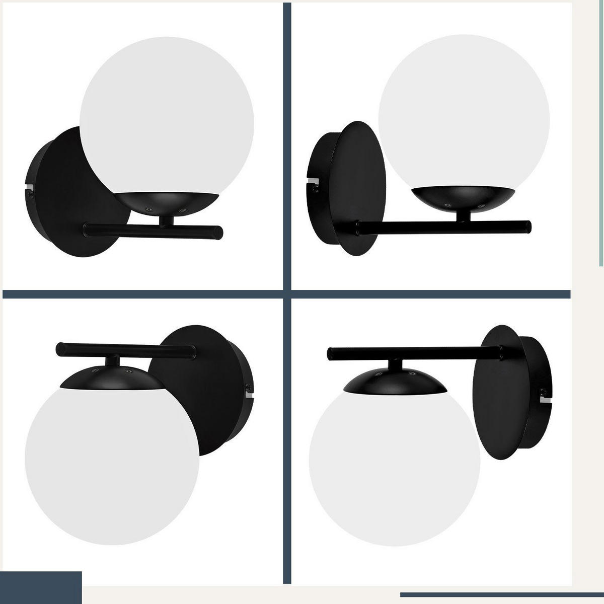 WANDLEUCHTE Granite 20/12/19.5 cm - Weiß, Metall (12/19.5/20cm) - ZMH