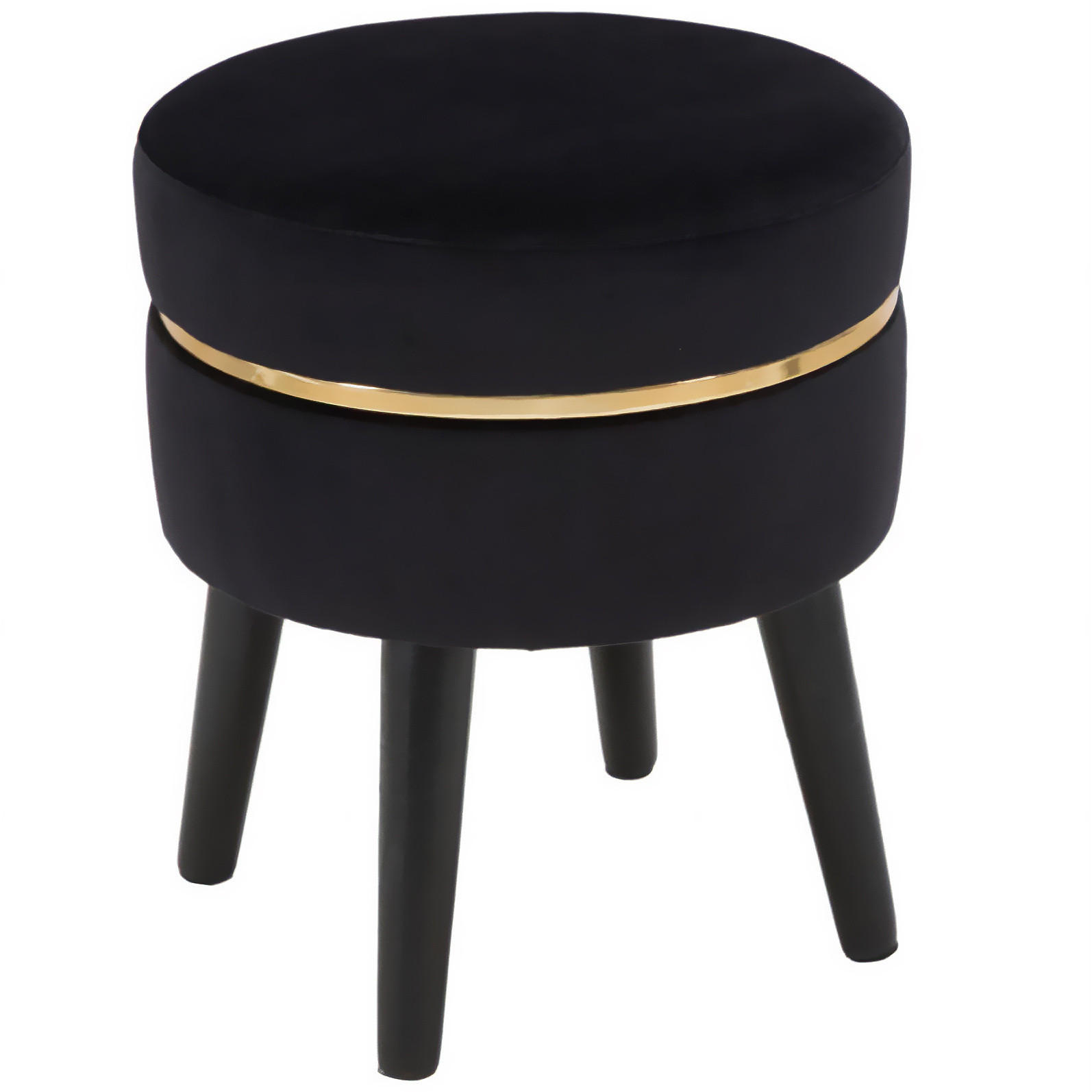 HOCKER Paris 35/35/40,5 cm - Schwarz, Kunststoff (35/40.5/35cm) - Mauro Ferretti