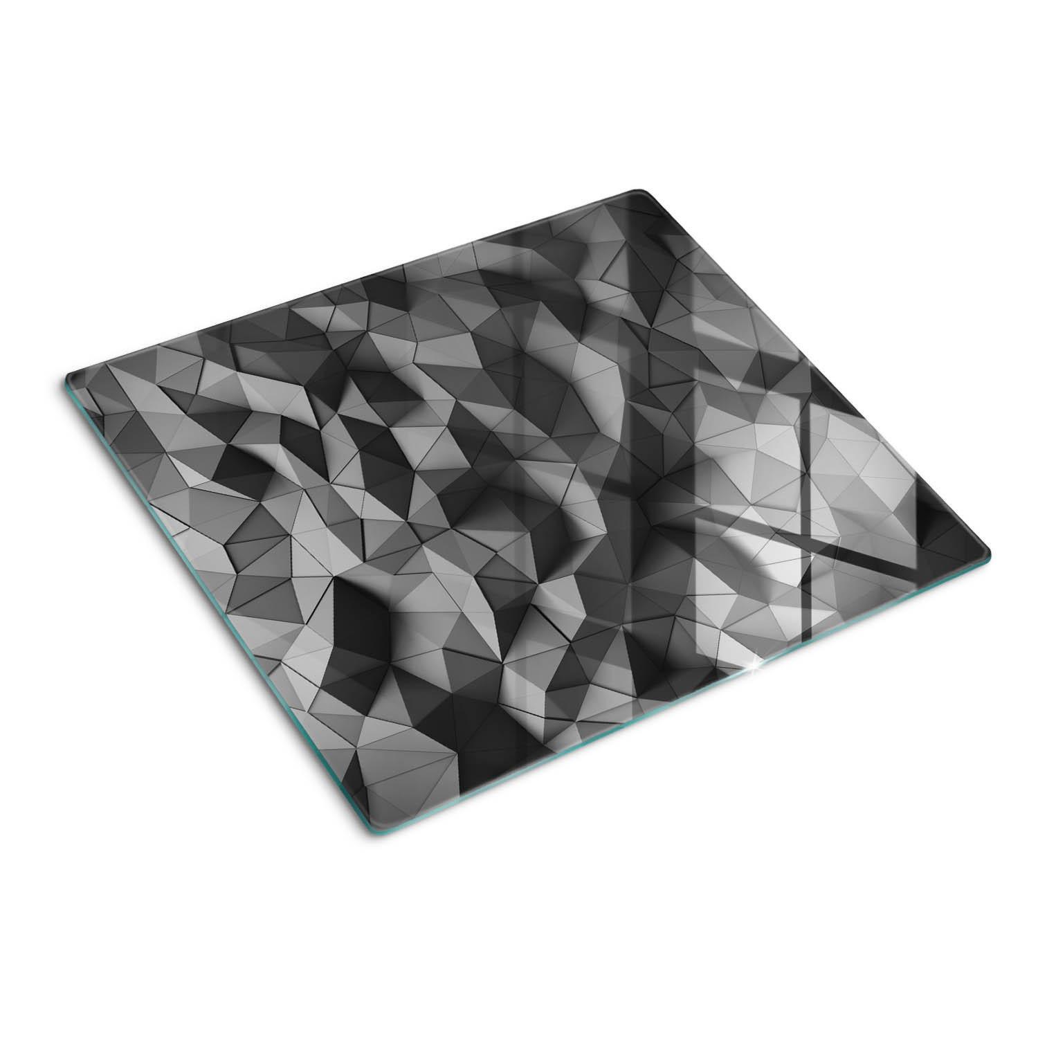 Tulup Glasplatte Grau 60x0.4x52 cm