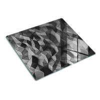 GLASPLATTE 60x52 cm 3D - Grau, Glas (60/0.4/52cm) - TULUP