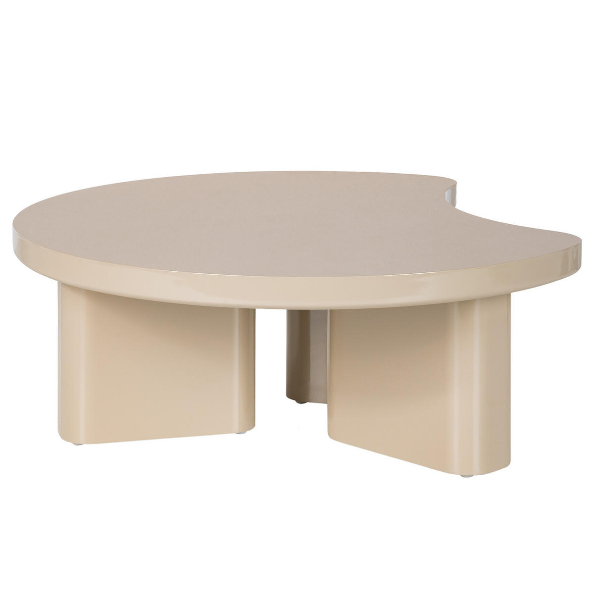 COUCHTISCH - Creme, Holzwerkstoff (90/90/34cm) - home24