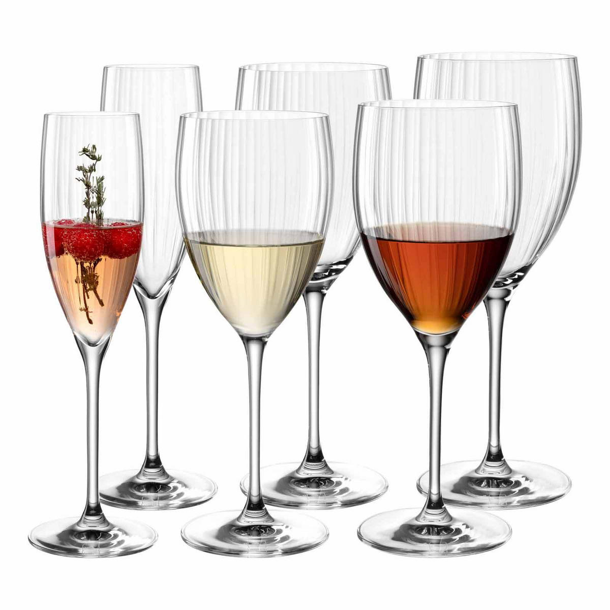 WEIN- UND SEKTGLÄSER SET Poesia transparent 6er Set - Transparent, Glas - Leonardo Living