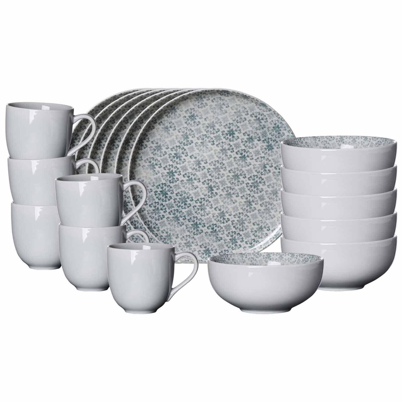 FRÜHSTÜCKS-SET Porto grau 18er Set - Grau, Keramik (1/1/1cm) - Ritzenhoff Breker