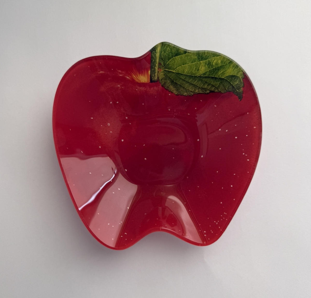 SERVIERSCHALE Aria Fresh Rot 15,2x15xh3,3 cm Glas - Rot, Glas (15/3.3/15.2cm) - Mondex