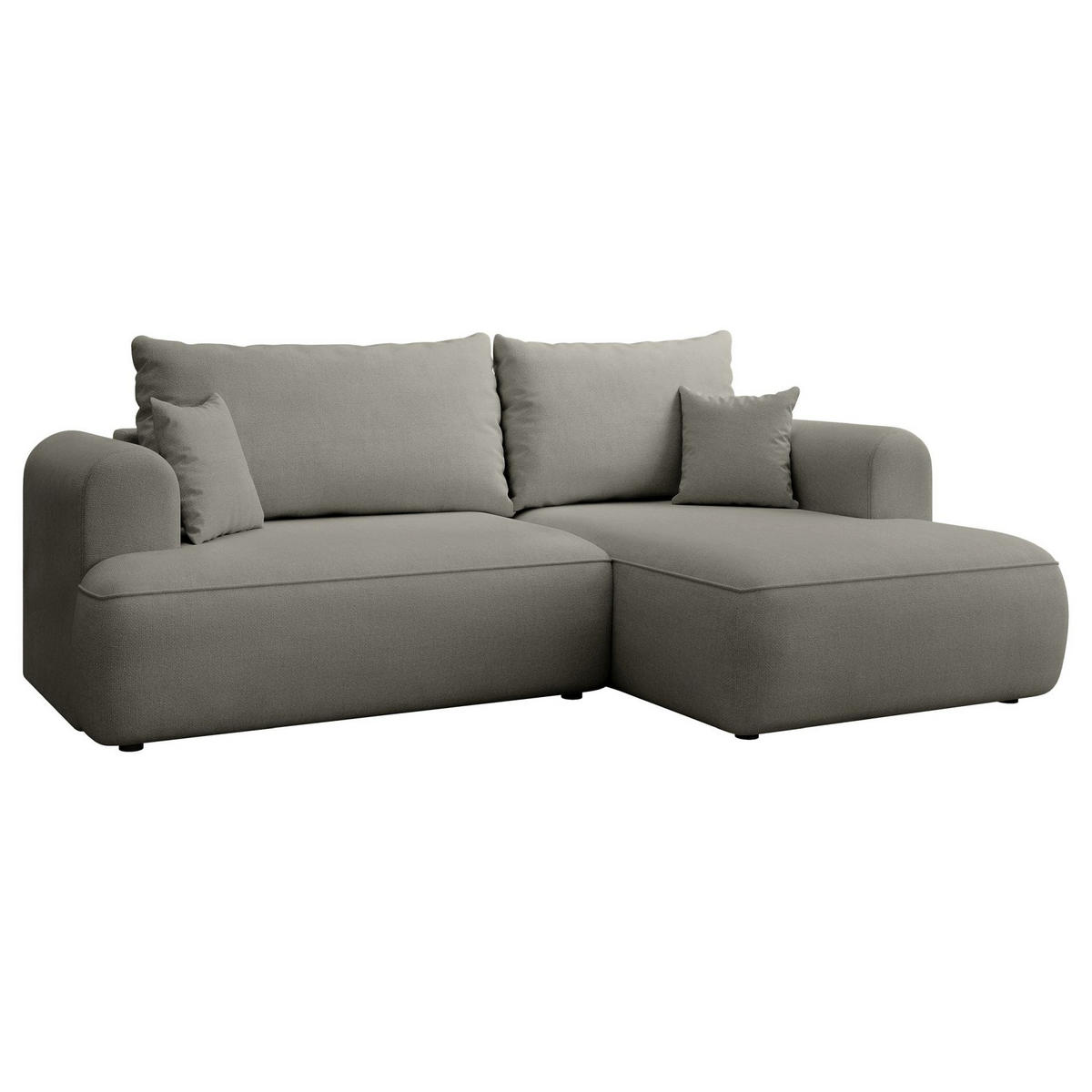 ROHOVÁ rozkládací pohovka Ovo Mini světle šedá, žinylkový potah Easy-Clean - černá/světle šedá, textil/plast (156/238cm) - Selsey