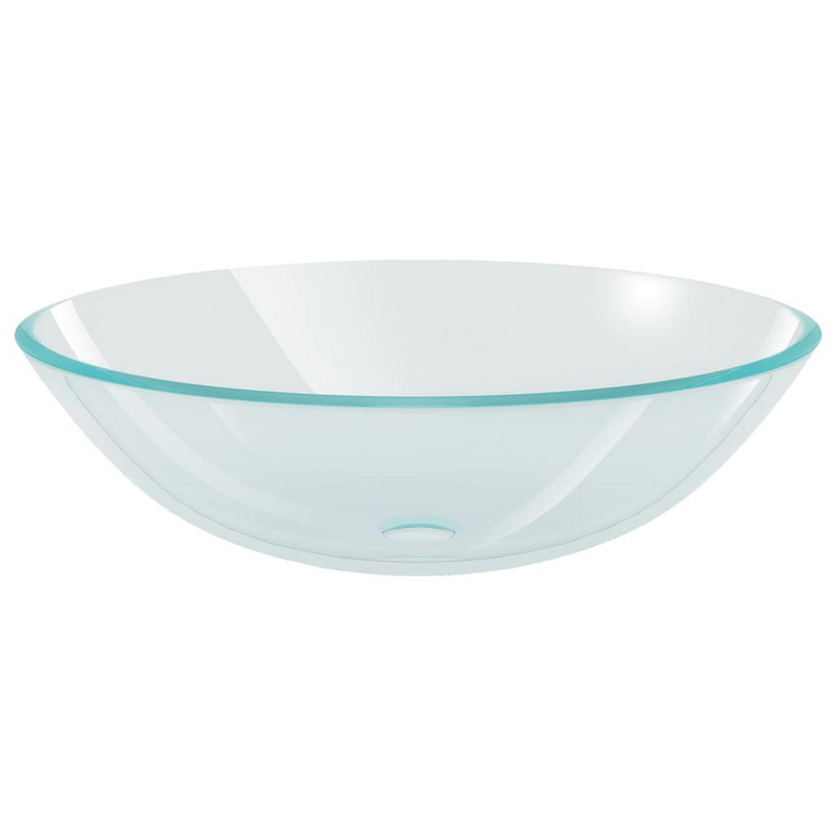 WASCHBECKEN mit Waschtischarmatur Lavigne 42/42/13 cm - Transparent, Keramik (42/13/42cm) - Nettlife