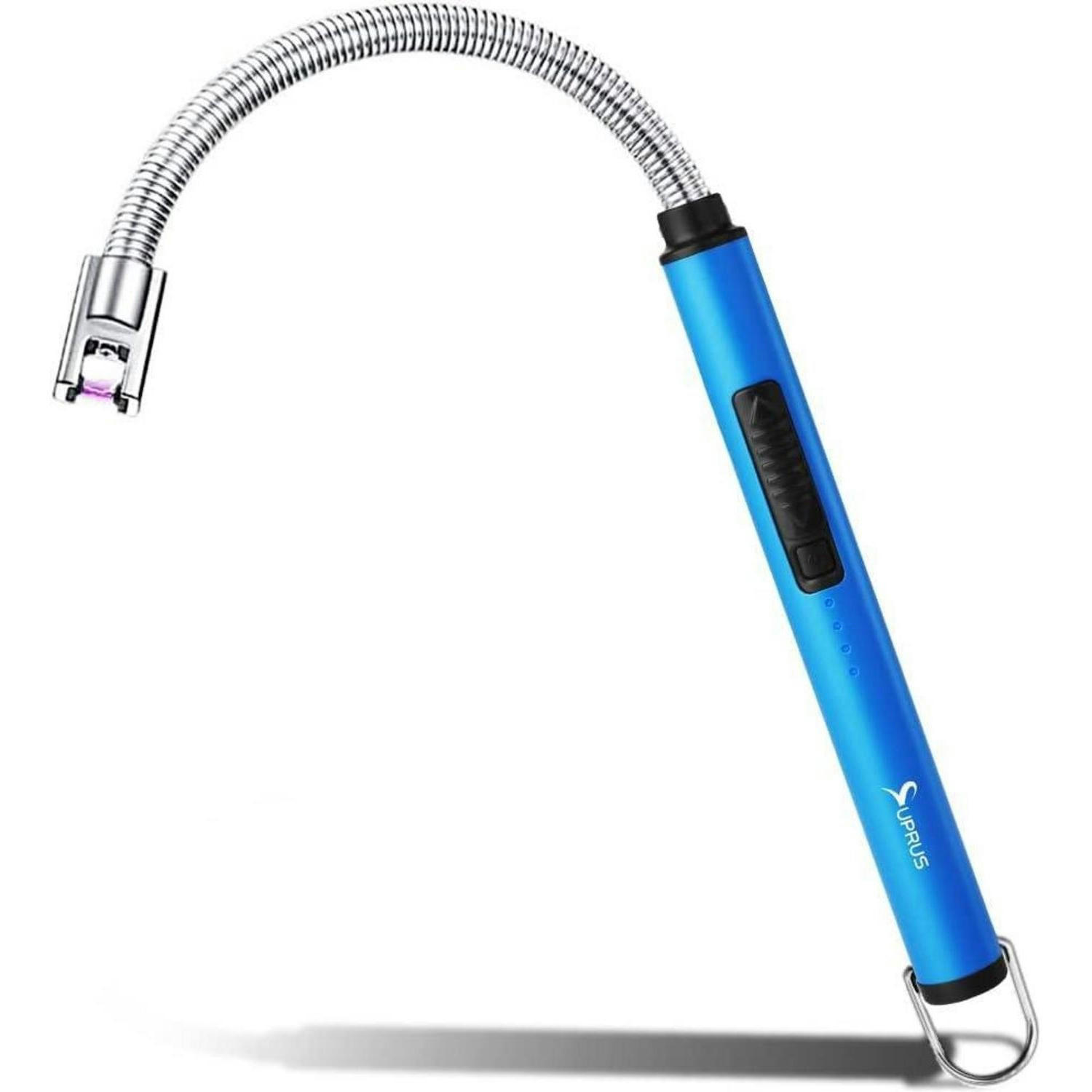 KERZENANZÜNDER elektrisch mit flexiblem Hals blau - Blau, Metall (4.3/1.7/26.8cm)
