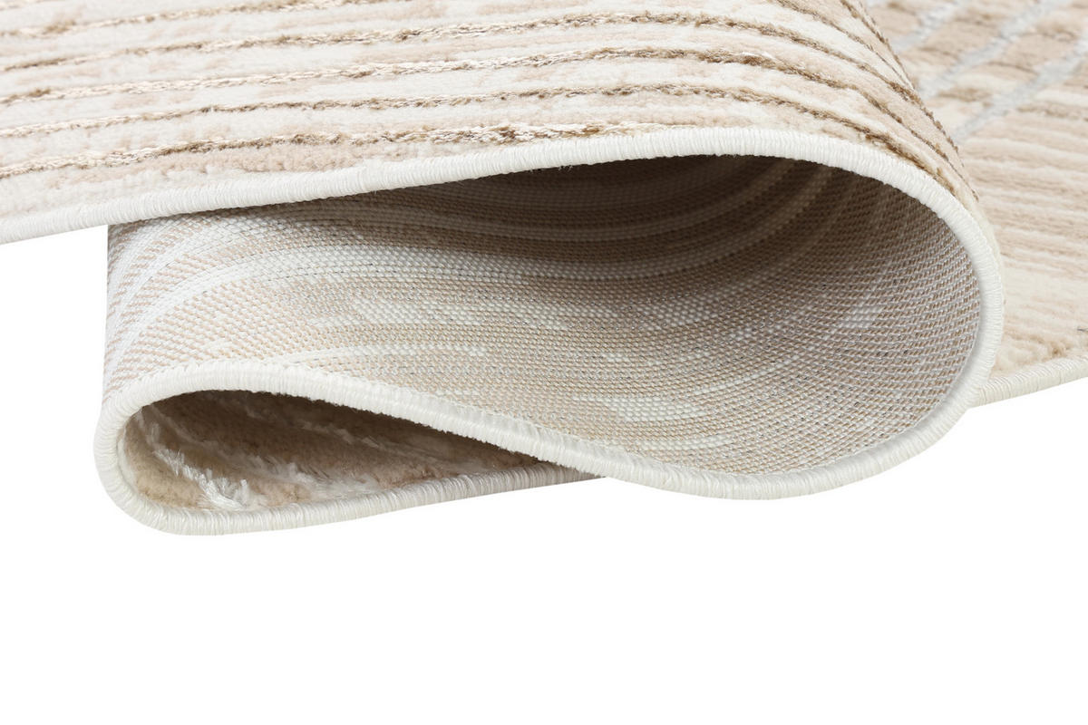 TEPPICH CRYSTAL ROUND Braun 100/100 cm - Braun, Kunststoff (100/100cm) - Tapiso