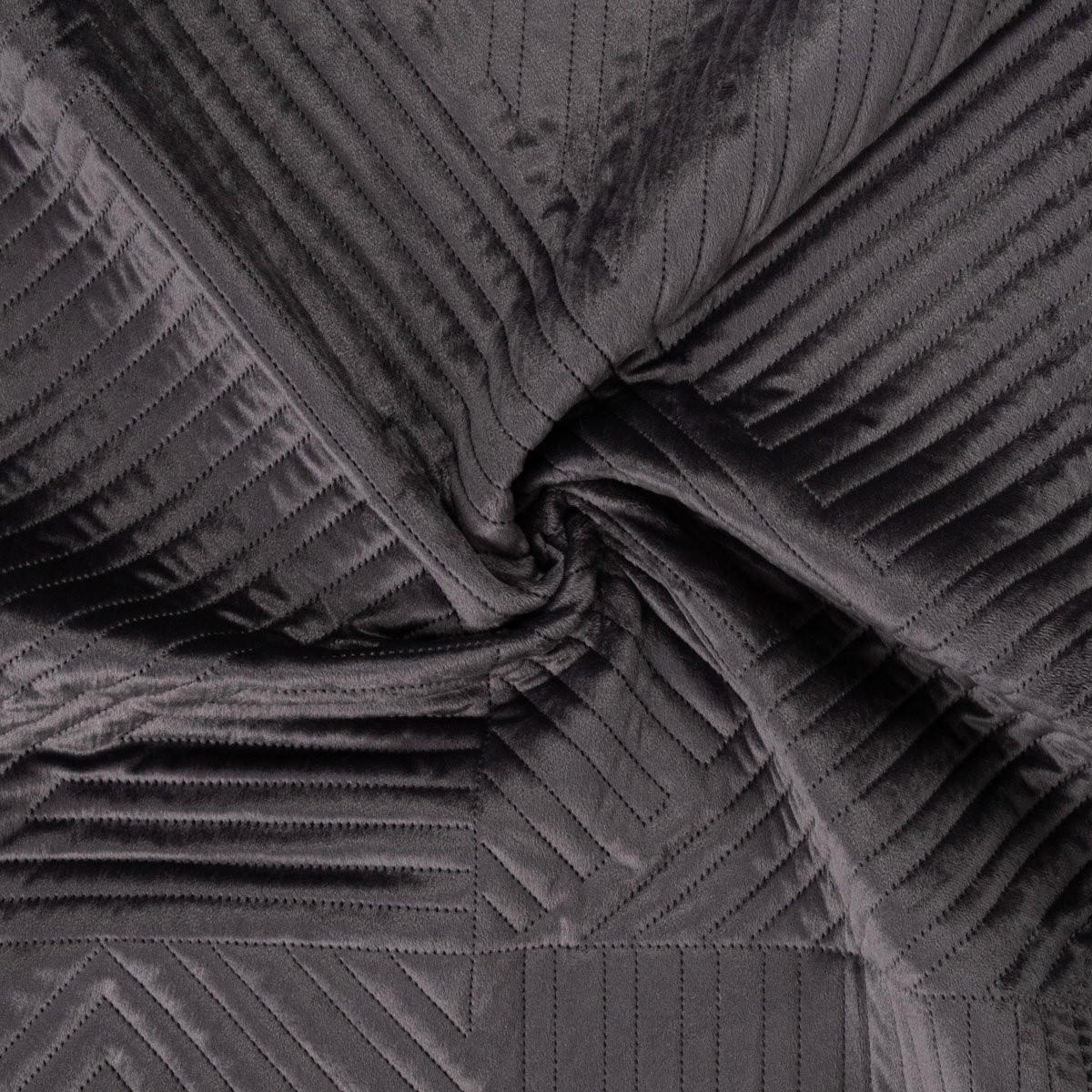TAGESDECKE Aurum schwarz 220/240 cm - Schwarz, Textil (220/240cm) - Homla