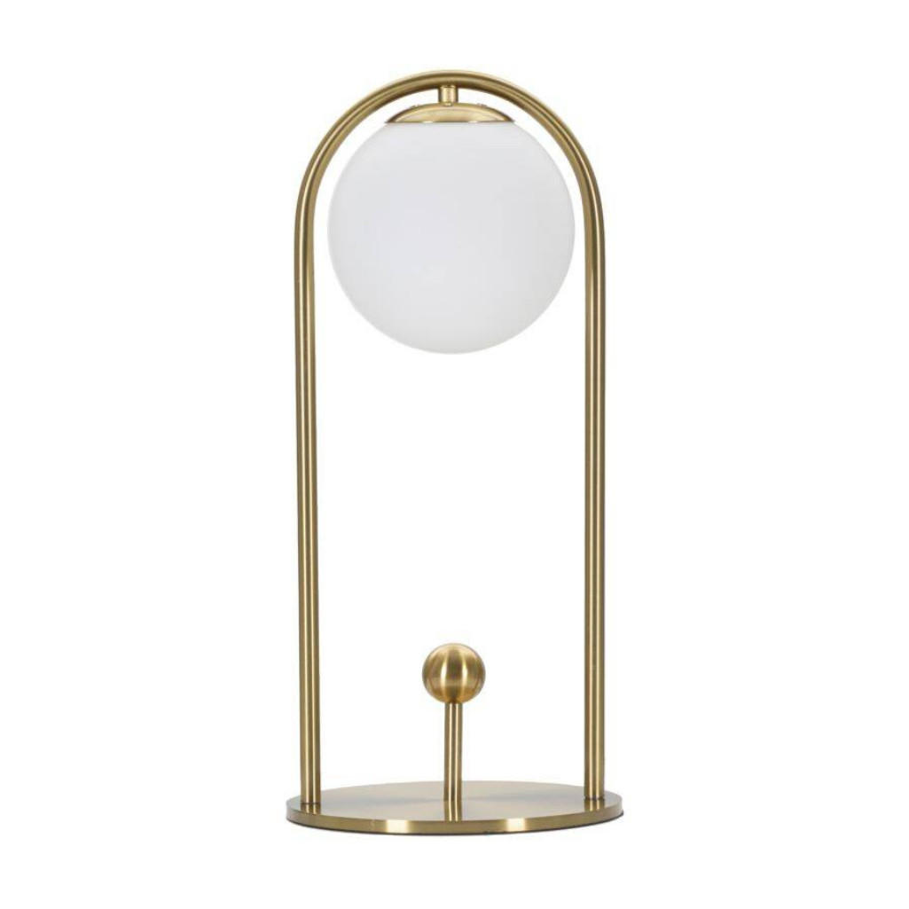 TISCHLEUCHTE Glamy Arc 47 cm - Goldfarben, Metall (21/21/47cm) - Mauro Ferretti