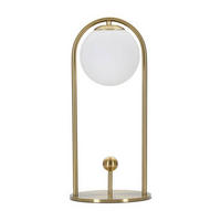 TISCHLEUCHTE Glamy Arc 47 cm - Goldfarben, Metall (21/21/47cm) - Mauro Ferretti