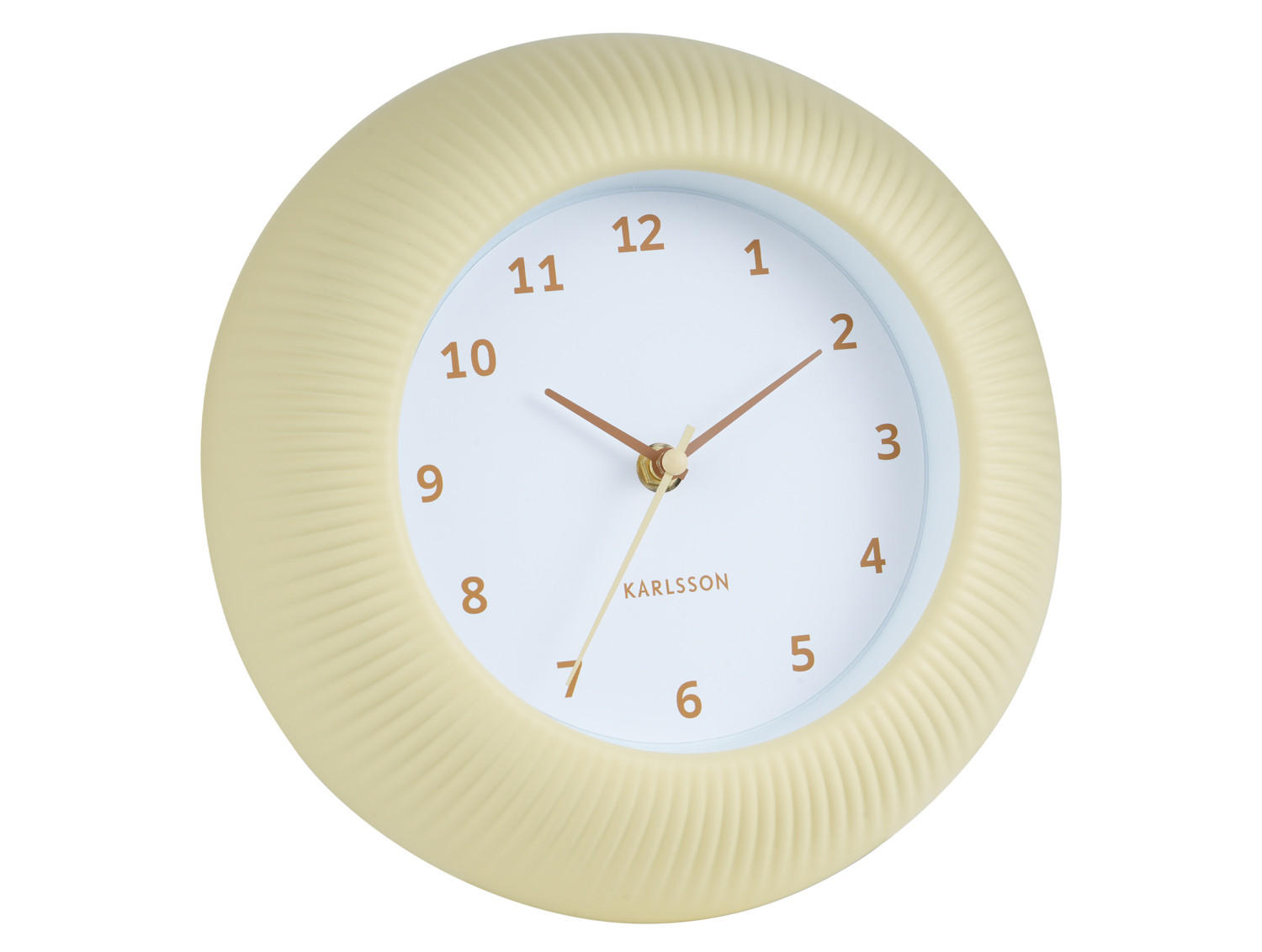 WANDUHR Tender Rib Ø25 cm - Gelb, Kunststoff (25/4.5/25cm) - Karlsson
