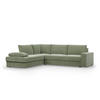 ECKSOFA MIT SCHLAFFUNKTION VELANO Grün - Grün, Textil (231/287cm) - Mebligo