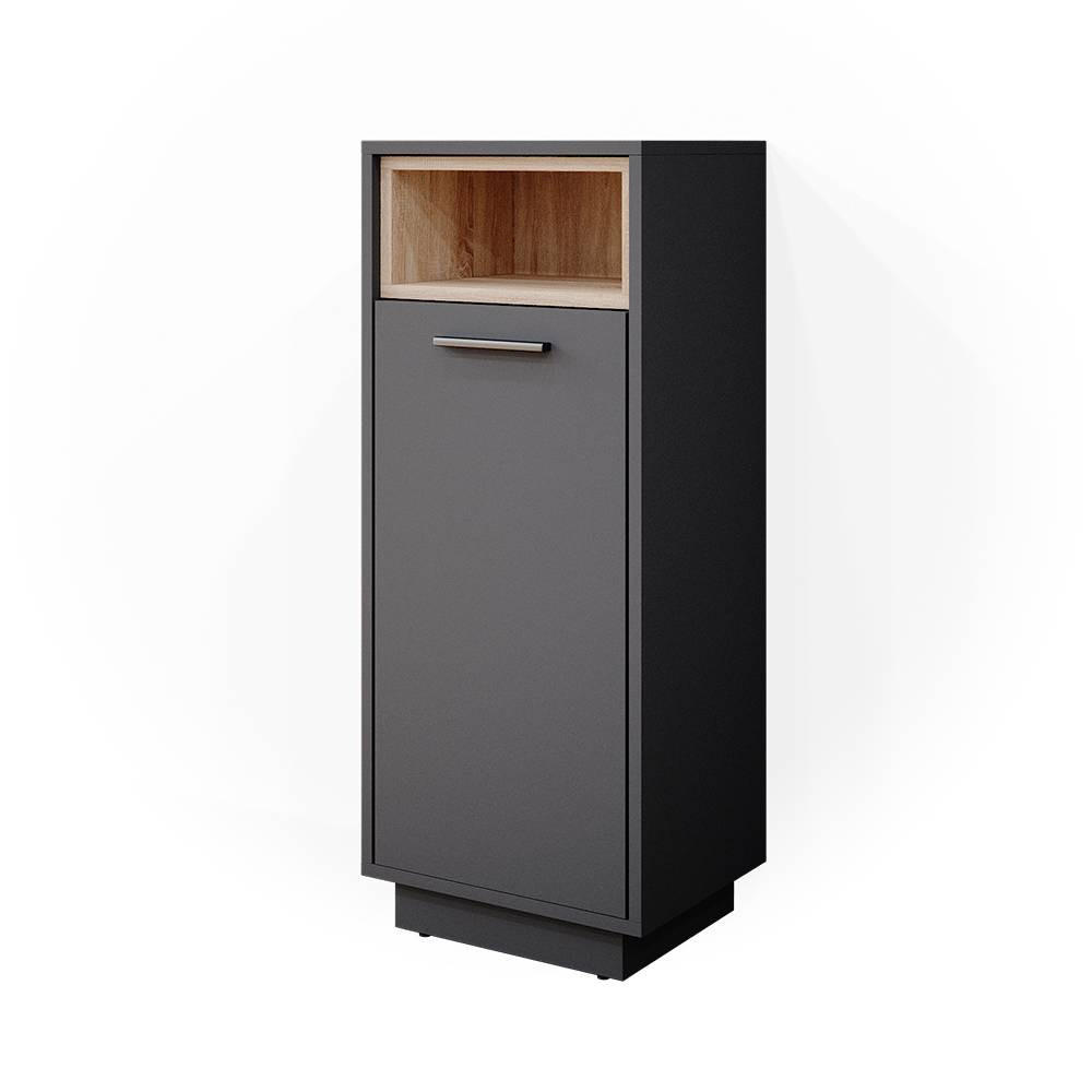 MIDISCHRANK Beatrice Anthrazit 30 x 93 cm - Anthrazit, Holzwerkstoff (30/93/30cm) - Vicco
