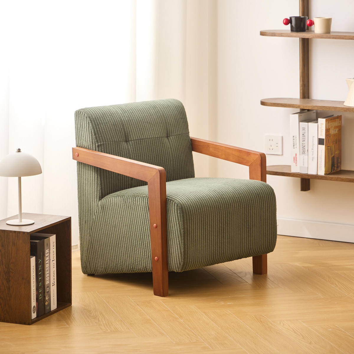 SESSEL Holz Grün - Grün, Holz (59.5/67.5/60.5cm) - Nordlys