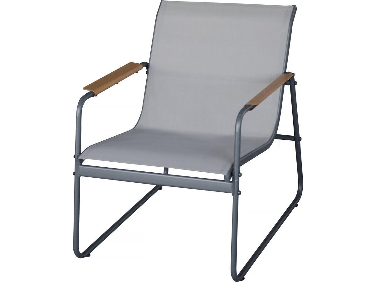 LOUNGEGARNITUR Sparta 4-Sitzer Hellgrau - Grau, Metall - Habitat Garten