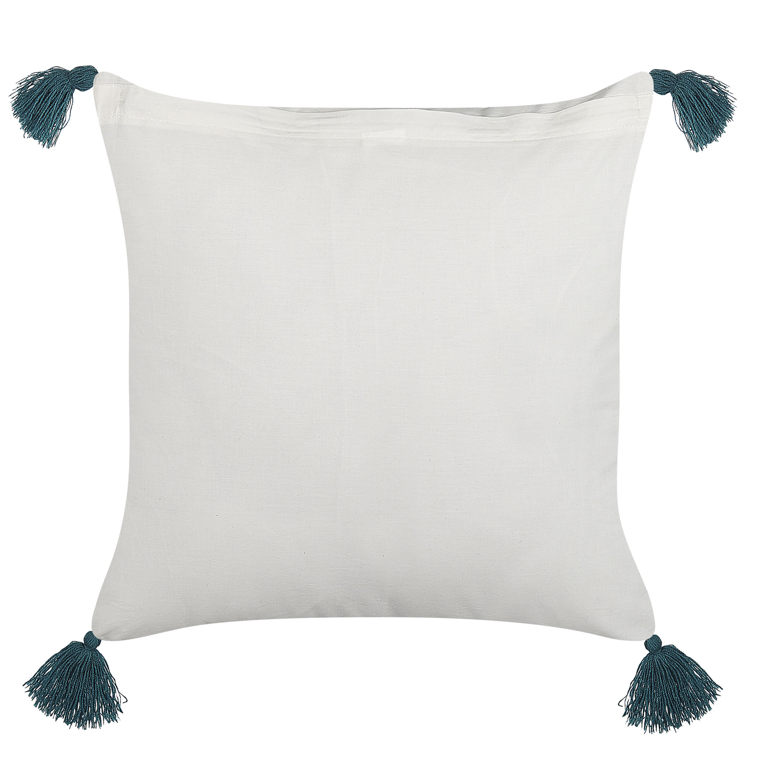 DEKOKISSEN Cremeweiß 45/45 cm Rumex - Ecru, Naturmaterialien/Textil (45/45cm) - Beliani