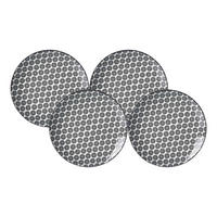 DESSERTTELLER Takeo Circles schwarz-weiß ø 21,5 cm 4er Set - Schwarz/Weiß, Keramik (21.5cm) - Ritzenhoff Breker