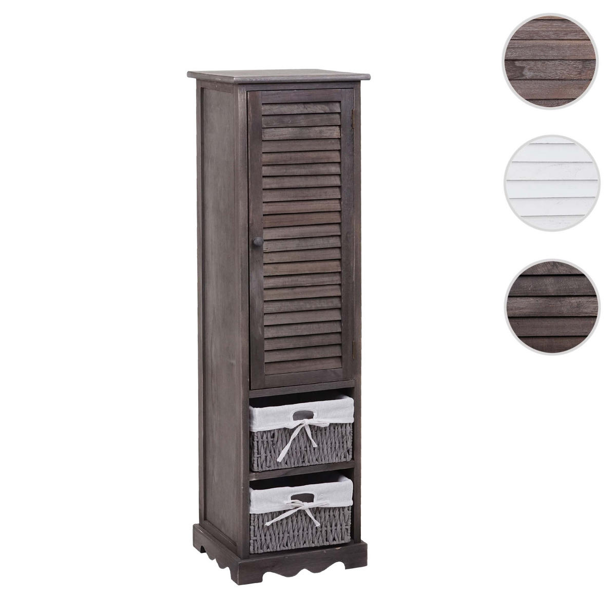 BADEZIMMERKOMMODE Braun, Grau - Braun/Grau, Holz (27/120/29cm) - MCW