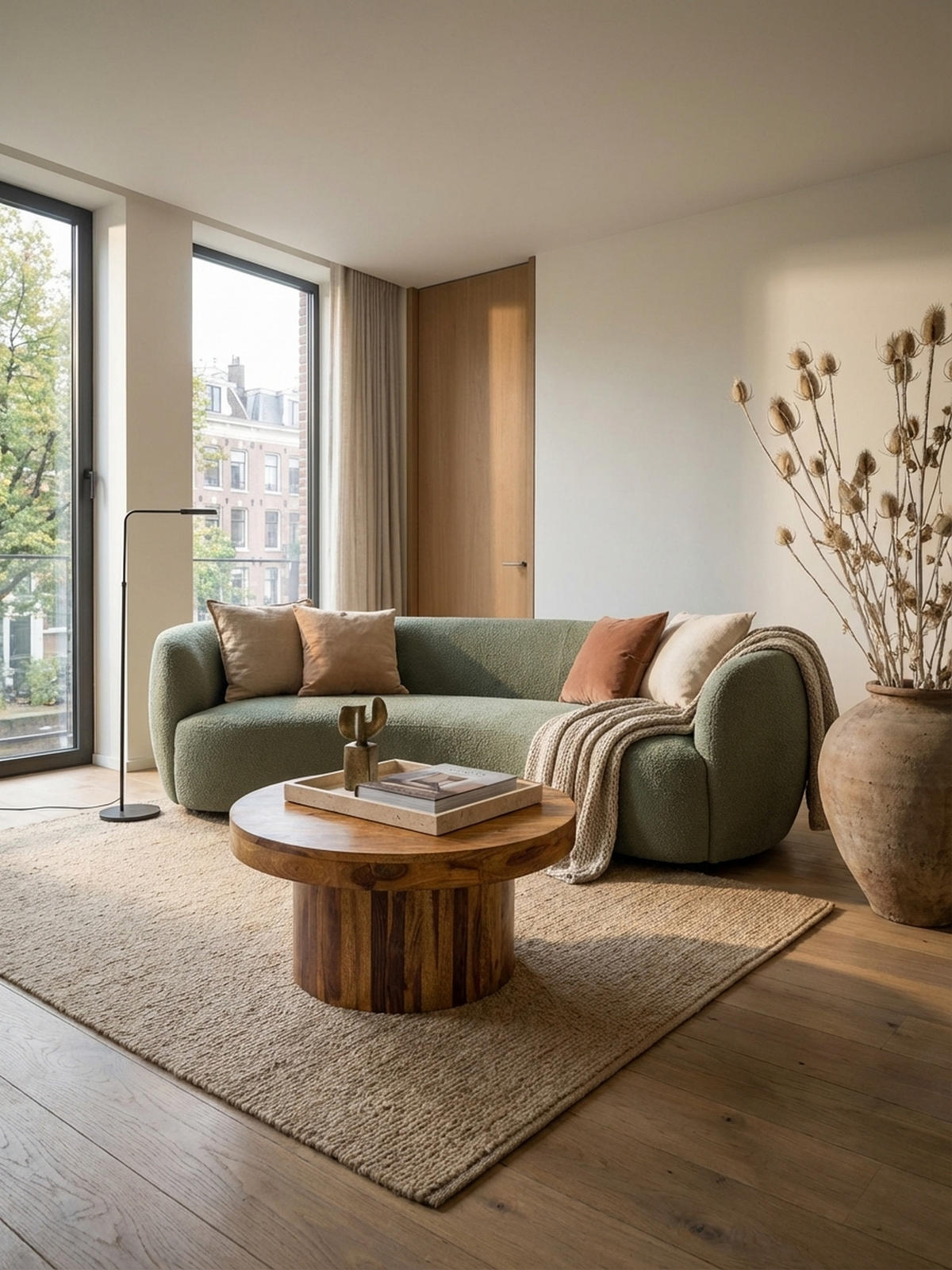 COUCHTISCH aus Massivholz Sheesham in Braun, Lackiert, mit robustem Sockelfuß, Maße 60x60x30 cm - Braun, Holz (60/60/30cm) - KADIMA DESIGN