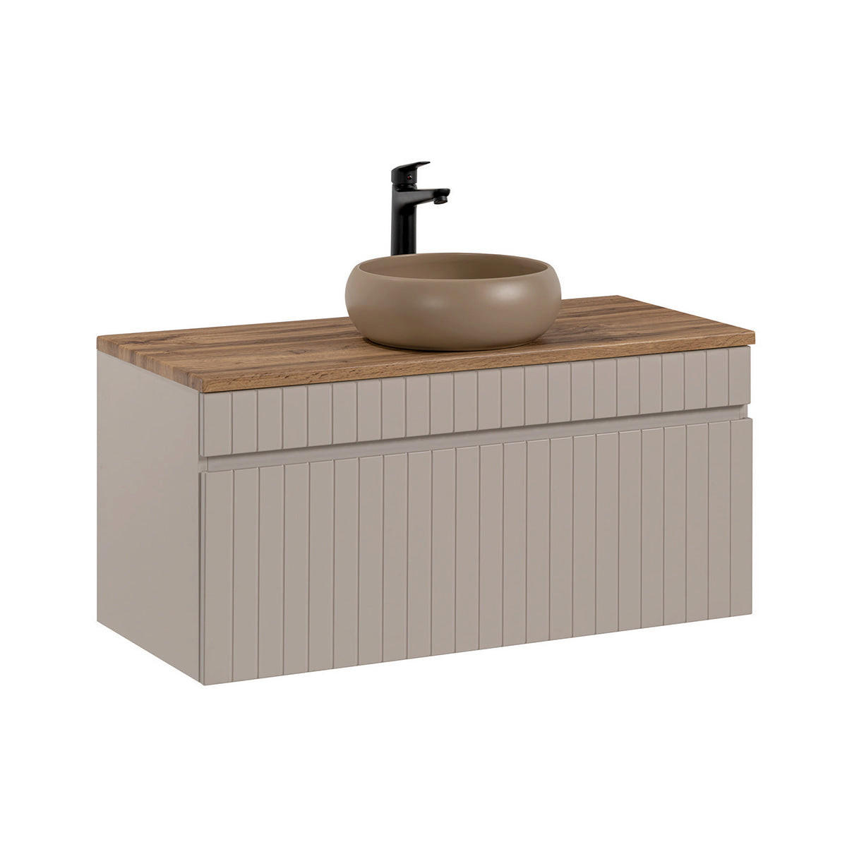 WASCHTISCH 100.4cm Zelie Kaschmir - Beige, Holzwerkstoff (100.4/48/46cm) - Petits-meubles