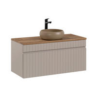 WASCHTISCH 100.4cm Zelie Kaschmir - Beige, Holzwerkstoff (100.4/48/46cm) - Petits-meubles