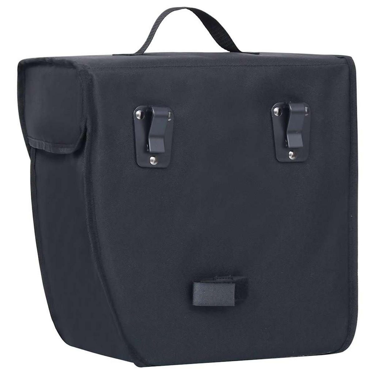 FAHRRADTASCHE Für Gepäckträger Wasserdicht 21 L Schwarz - Schwarz, Textil (18/30/38cm) - vidaXL