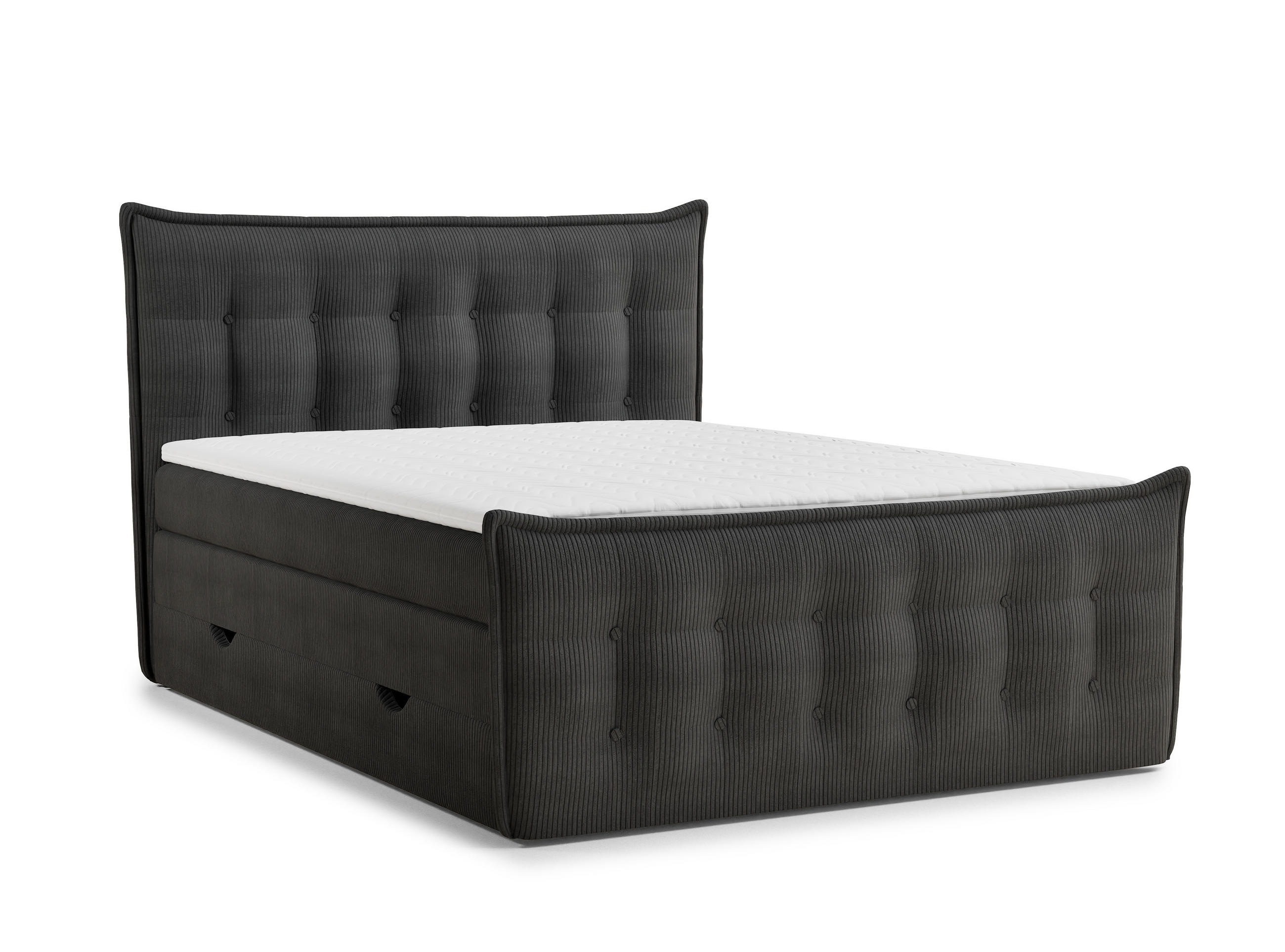 Maison de Reve Boxspringbett Graphit 200x200 cm