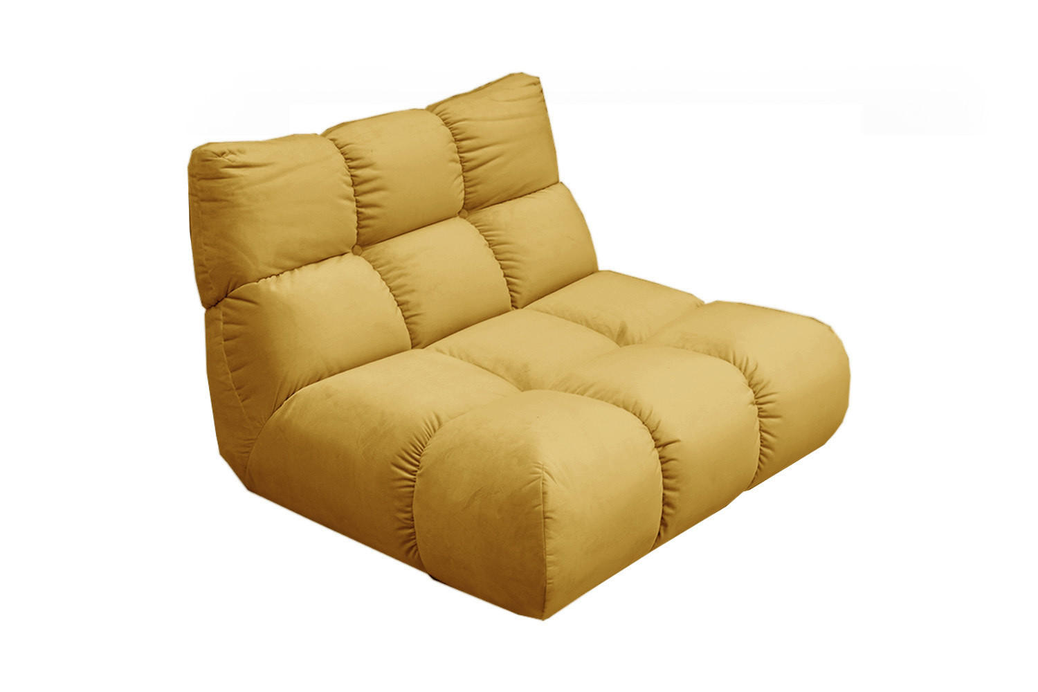 DREHSESSEL VIVIEN Gelb Velvet Drehbar (360°) - Currygelb/Schwarz, Kunststoff/Textil (112/85/108cm) - KAWOLA