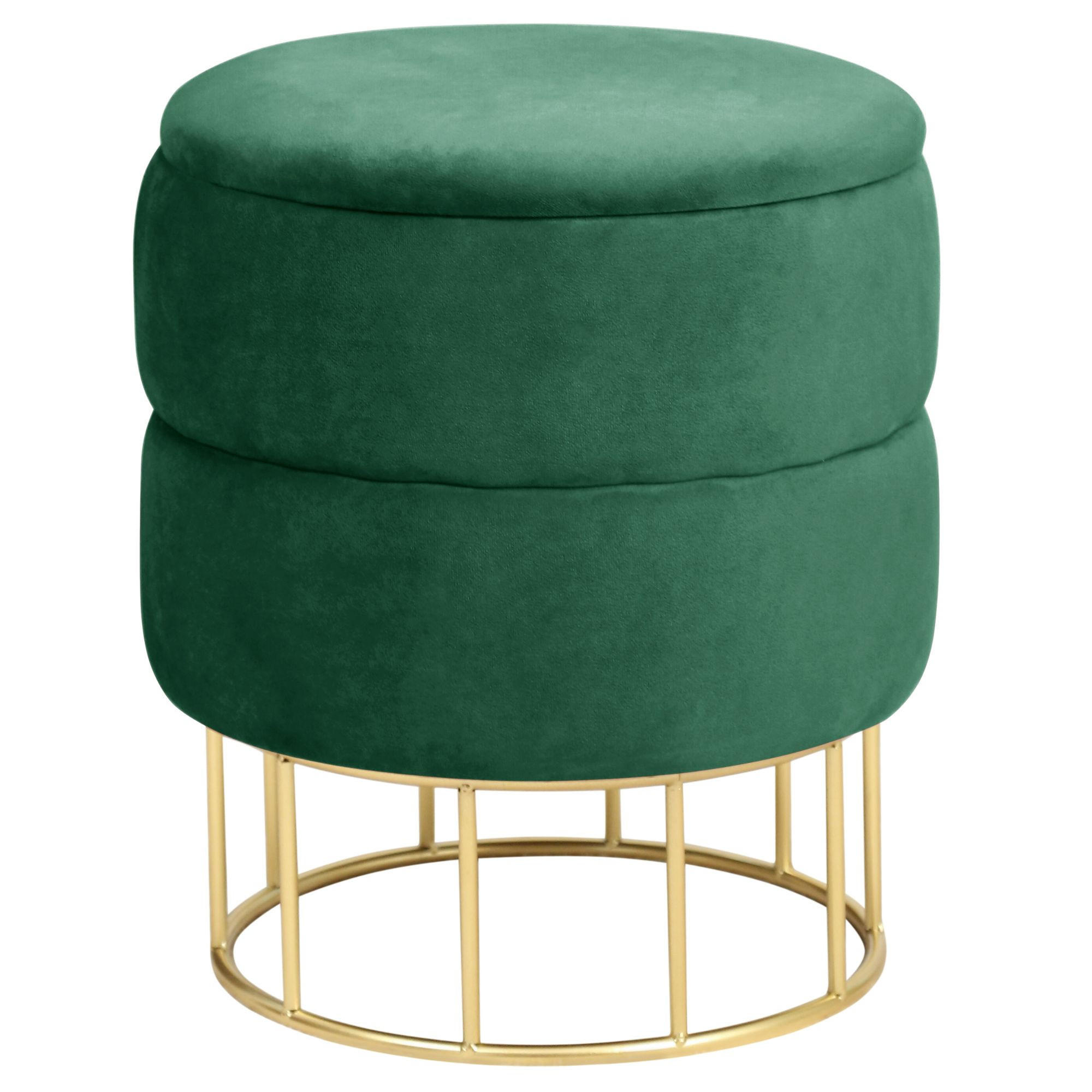 Akord Pouf Dunkelgrün 37x42x37 cm