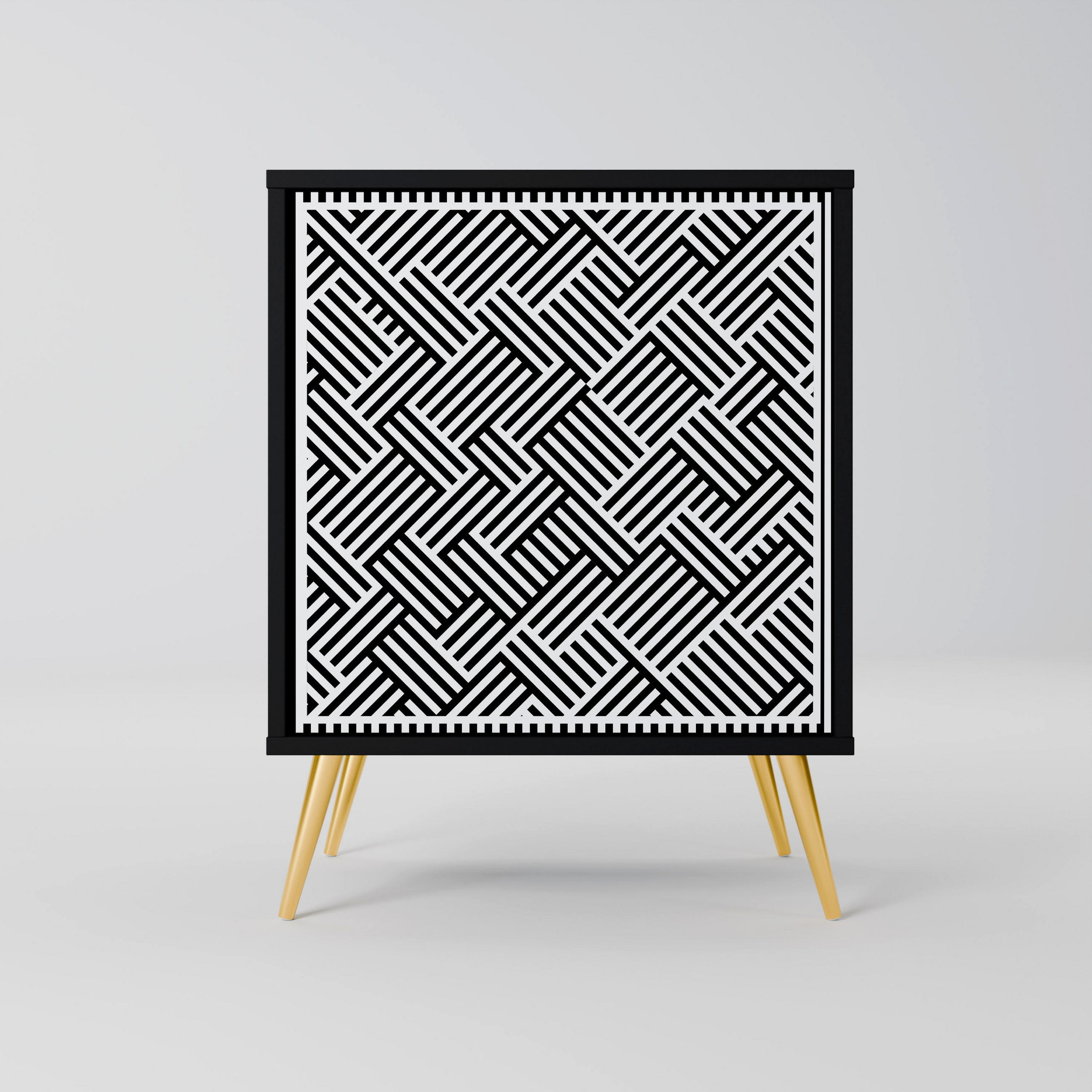 SpaceRebels Sideboard Schwarz 57.5x75.5x42 cm