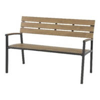 ZWEISITZER-SOFA Arezzo - Schwarz - 120/56/85,5 cm - Schwarz, Metall (56/85/120cm) - Lesli Living